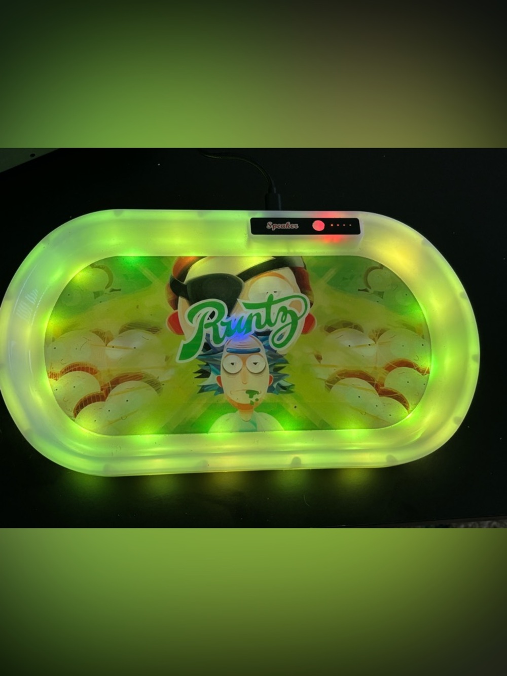 Rick and Morty Bluetooth Speaker Rolling Tray by Runtz
